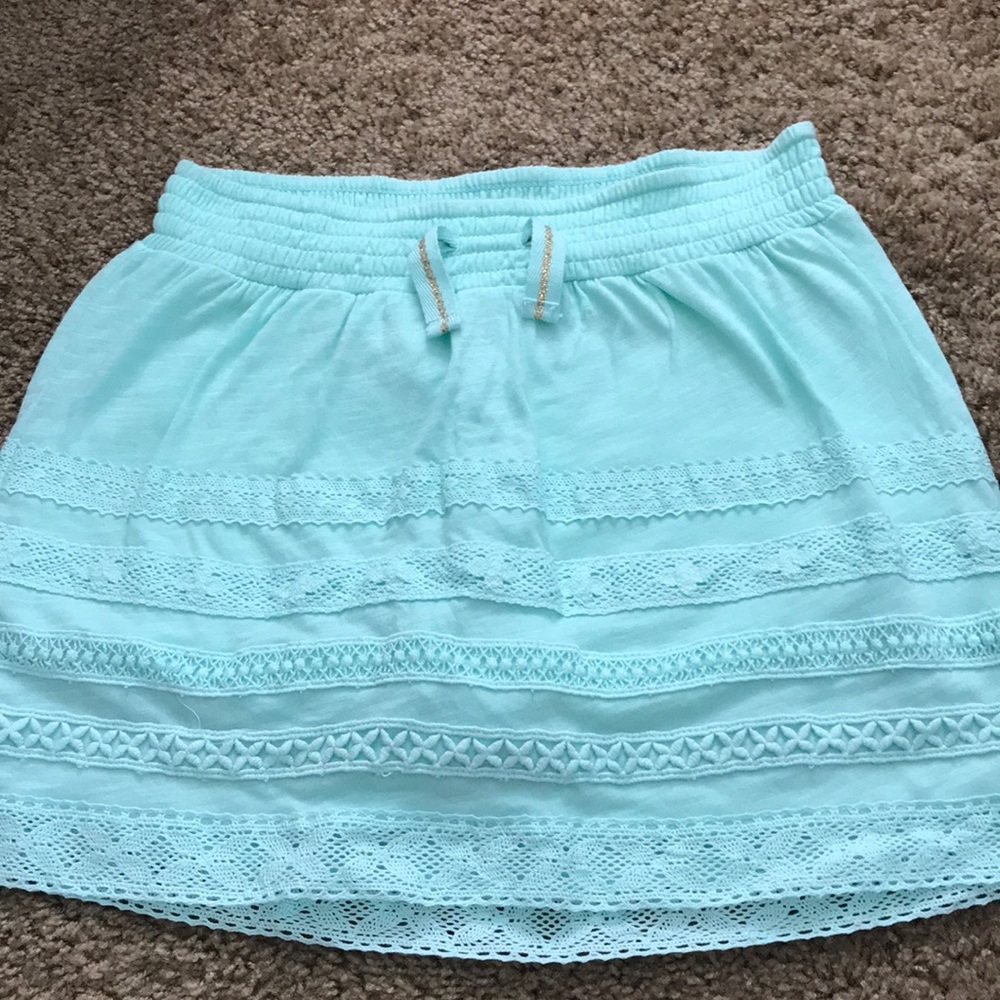 Girls Skort with Lace Detail